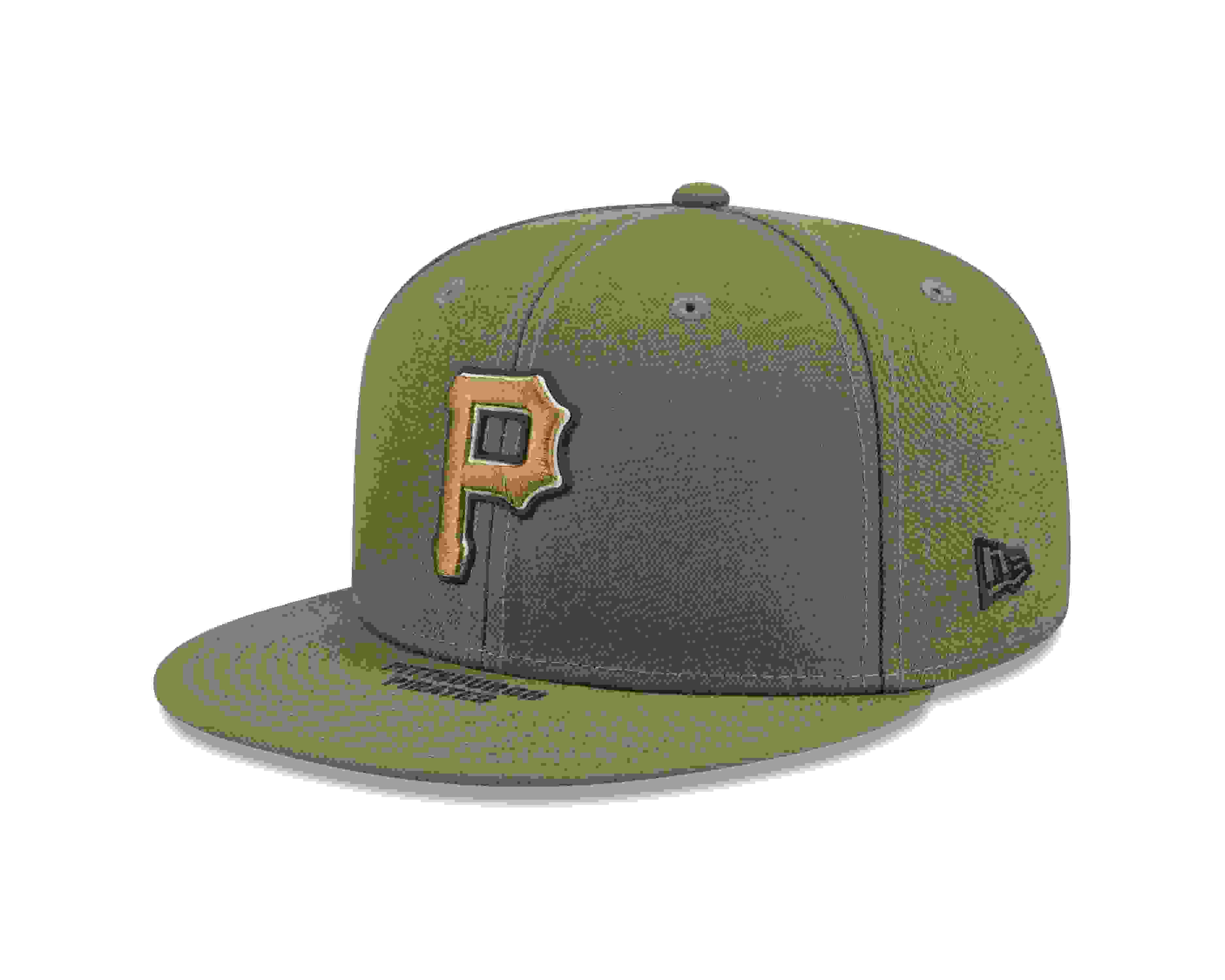 New Era Pittsburgh Pirates 9FIFTY Armed Forces Green Snapback Hat